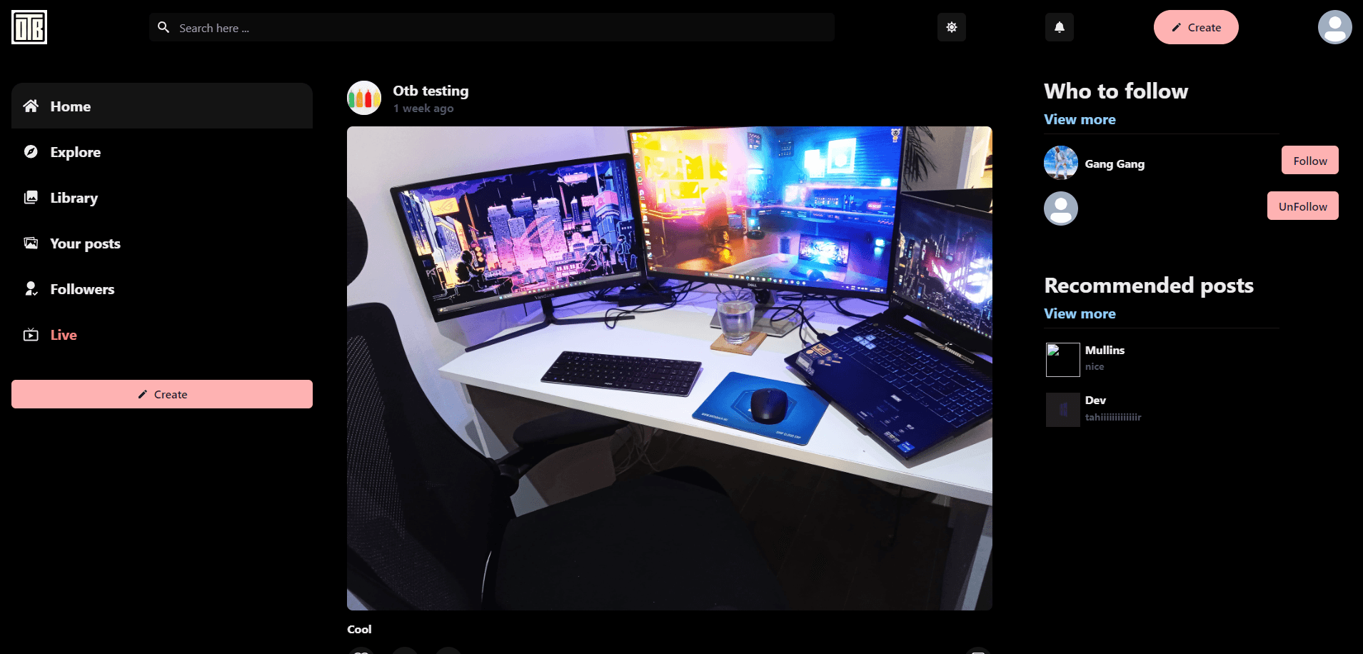 Social Media Platform