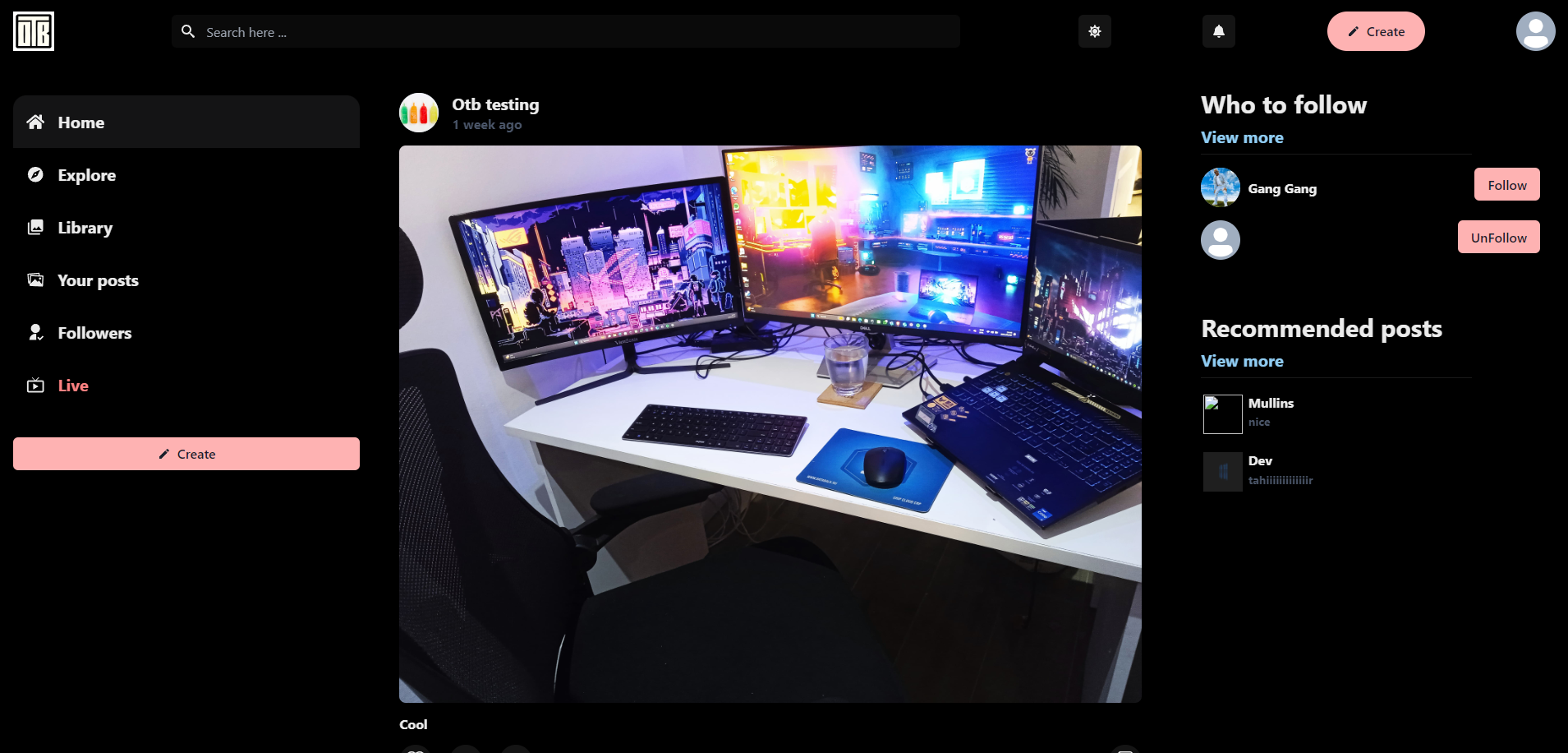 Social Media Platform